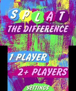 Splat The Difference Title Screen
